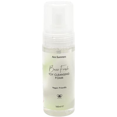 Ann Summers Buzz Fresh Toy Cleaning Foam (160ml)  Gentle, Toy-Safe & Vegan Foaming Toy Cleaner  97%+ Natural Ingredients  Recyclable Bottle  Ideal for Bedroom Hygiene & Aftercare
