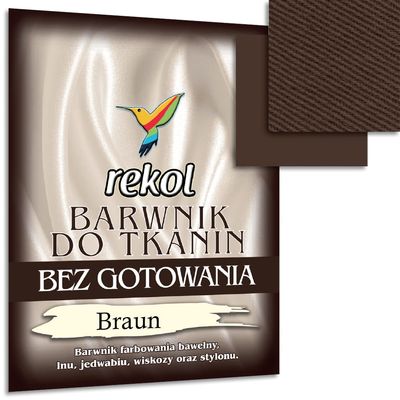 Wohnkult 15 g Textile Dye, No Boiling, Fabric Dye, Re-dyeing, 16 Selection (Brown)