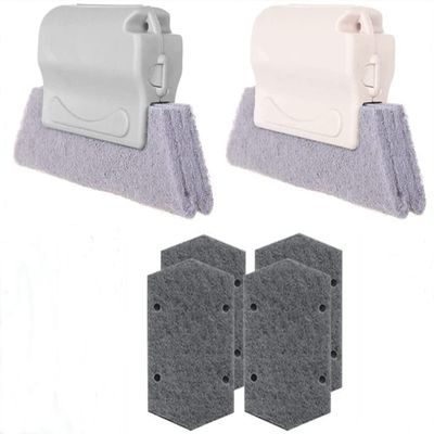 2 Pack Window Slot Cleaning Brush Sliding Crevice Track Slot Cleaning Brush for Windows and DoorsCreative Window Groove Cleaning Brush.