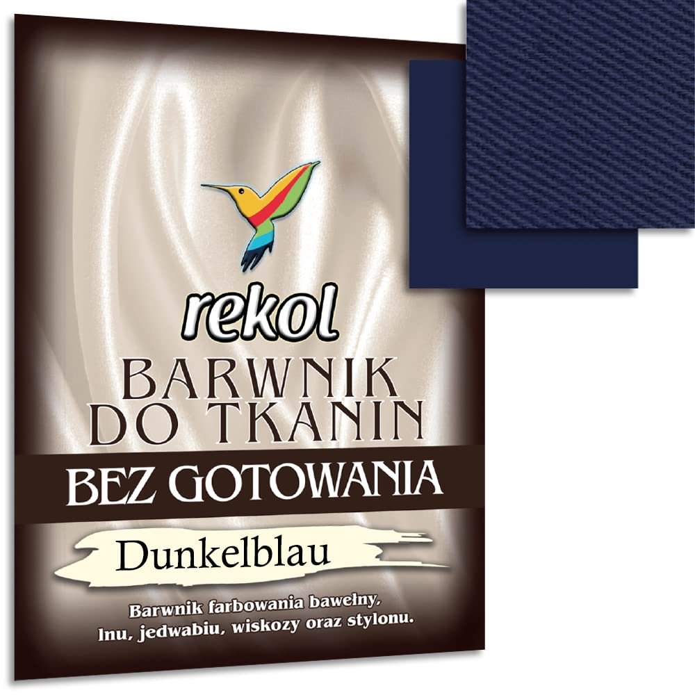 Wohnkult 15 g Textile Dye, No Boiling, Fabric Dye, Re-dyeing, 16 Selections (Dark Blue)
