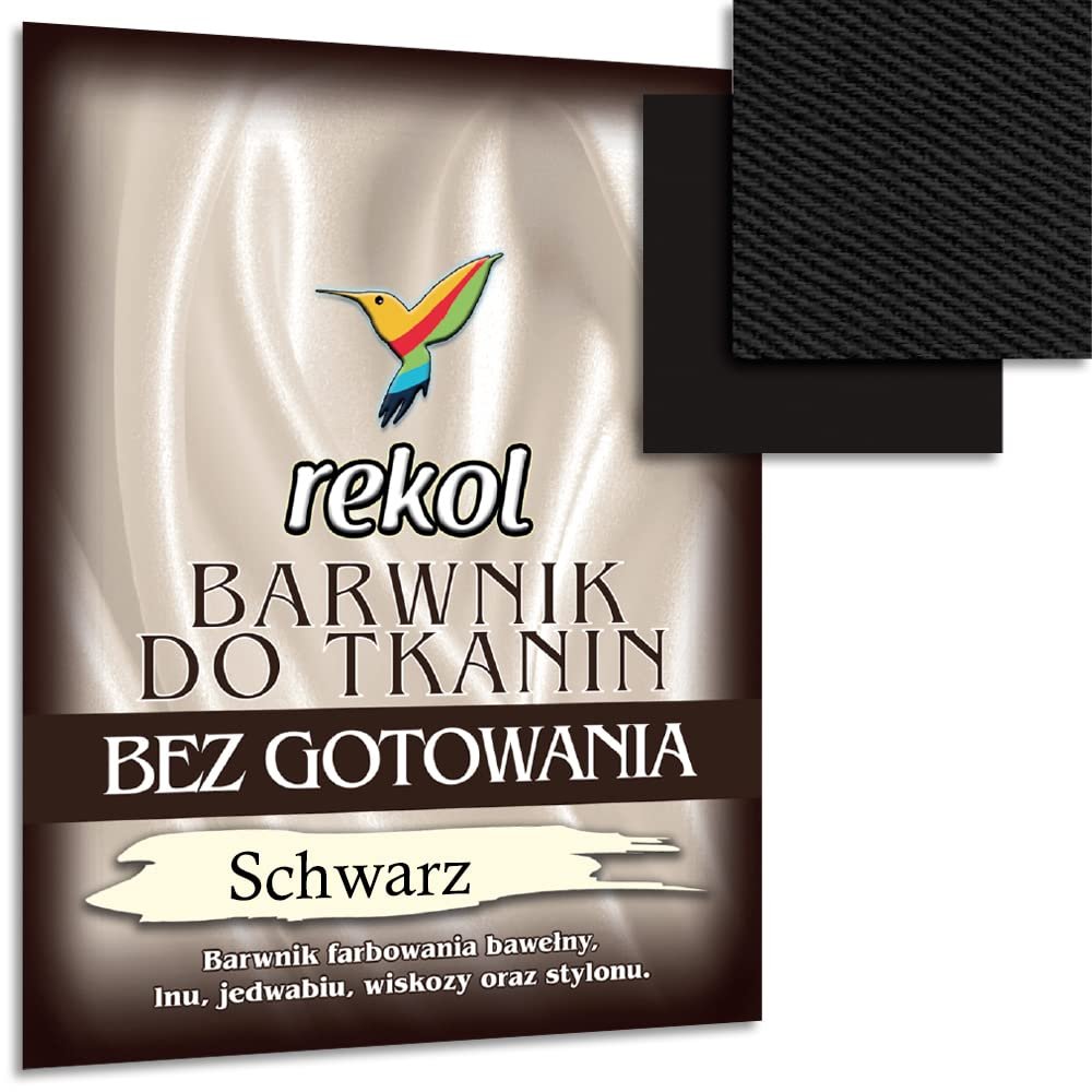 Wohnkult 15 g Textile Dye, No Boiling, Fabric Dye, Re-dyeing, 16 Selections (Black)