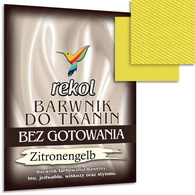 Wohnkult 15 g Fabric Dye without Boiling Fabric Dye Re-Dyeing 16 Selection (Lemon Yellow)
