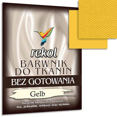 Wohnkult 15 g Textile Dye, No Boiling, Fabric Dye, Re-dyeing, 16 Selections (Yellow)