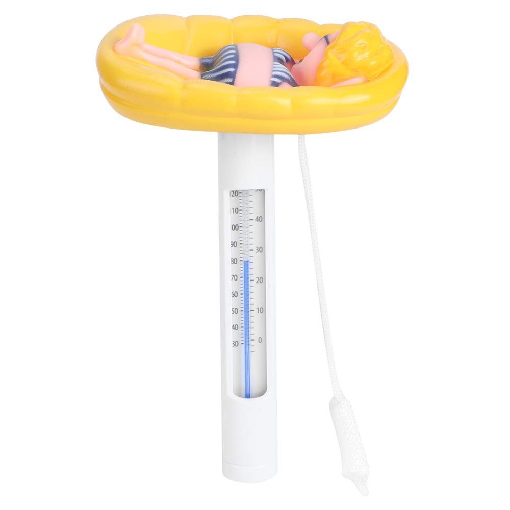 Floating Pool Thermometer,Pond Water Thermometer with String,Lovely Cartoon Shape Floating Swimming Pool Thermometer Temperature Meter with / Display