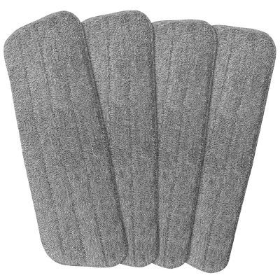4 Pack Spray Mop Heads Replacement Mop Pads Reveal Mop Cleaning Pad ,Fit for All Spray Mops & Reveal Mops Washable 16.5*5.11 Inches. (Grey)