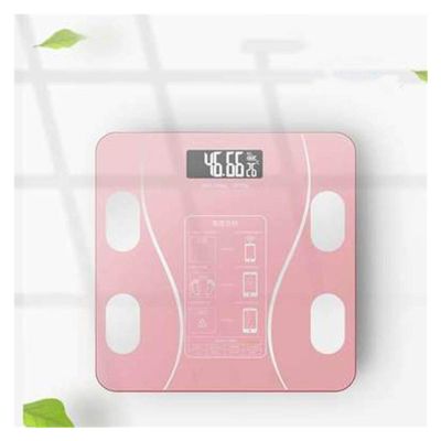 fashion design Bluetooth Body Fat Scale Scales New Tuner Digital Bathroom Weight Scale Body Composition Analyzer Weighing Scale Wireless Smart Digital (Color : White, Size : A) (Pink A)