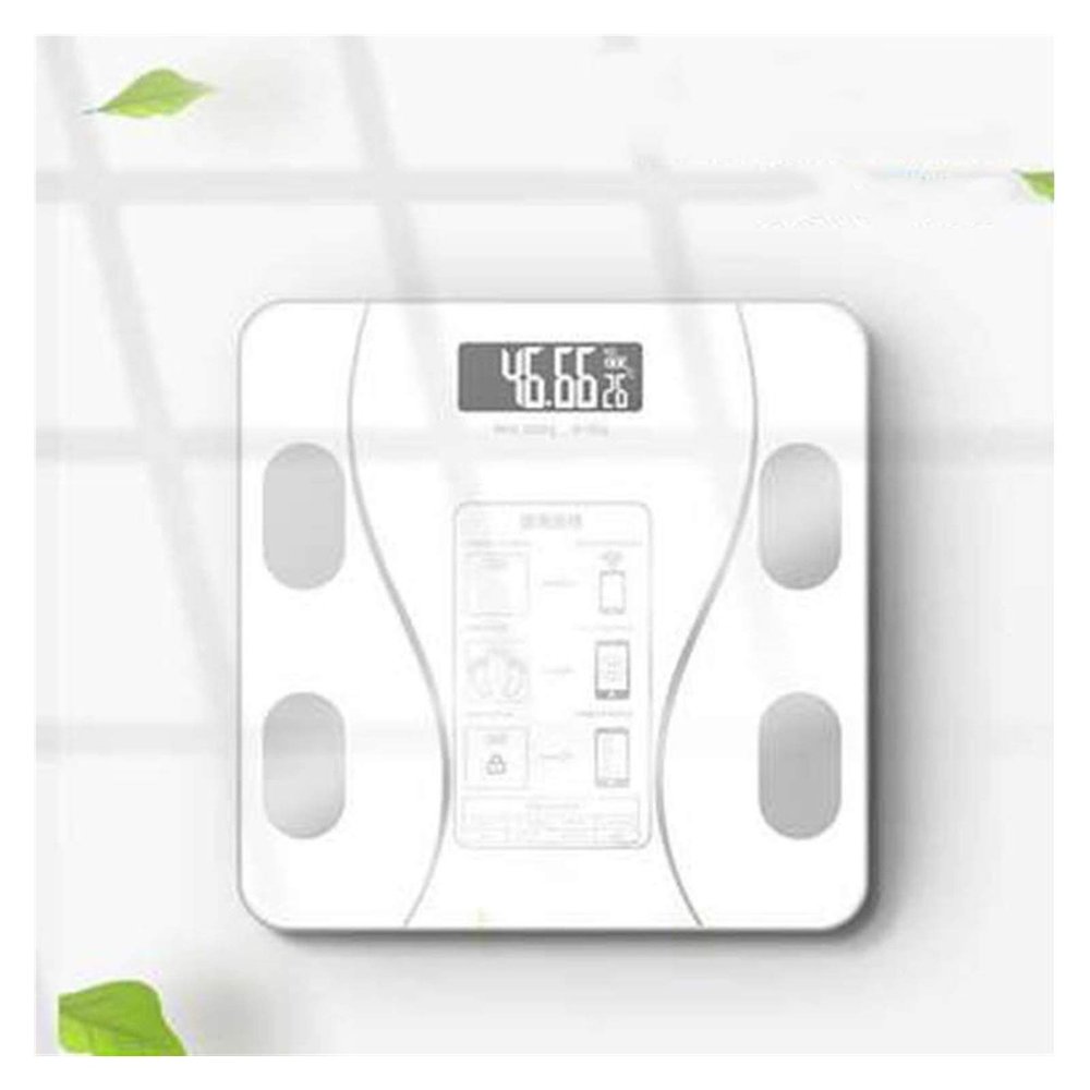 fashion design Bluetooth Body Fat Scale Scales New Tuner Digital Bathroom Weight Scale Body Composition Analyzer Weighing Scale Wireless Smart Digital (Color : White, Size : A) (White A)