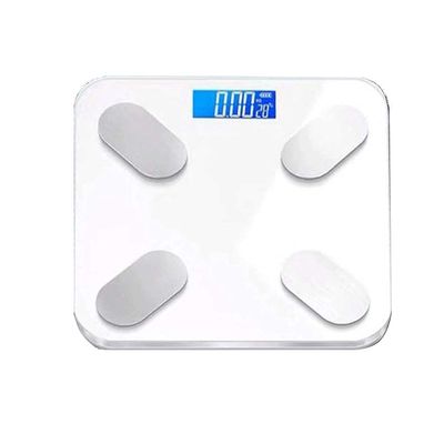 Digital Weight Scale, Accurate 0.2-180kg Home Adult Health USB Charging Weight Loss Monitoring Electronic Bathroom Scale (Color : (White)