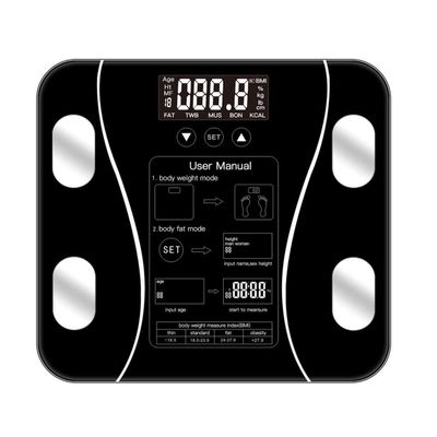 CJBHSD fashion design 5-180kg Digital Weight Scales LCD Radiocommunication Glass Body Fat Monitor Tracker Scale For Habitation Gym Wireless Smart Digital