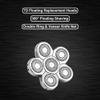 ARAINY 6 Blade Replacement Heads for Electric Shaver, Bald Head Shavers for Men Electric Razors view 2