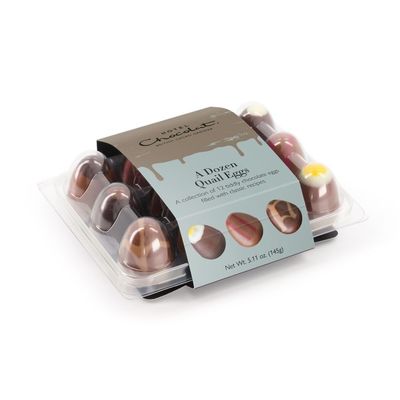 Hotel Chocolat - A Dozen Quails Eggs, 145g - 12 Tiddly Chocolate Eggs - Easter Chocolate Eggs & Gifts