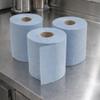 Blake & White Centrefeed Blue Roll - Purely Smile 1 Ply Tissue Roll for Wiping Surfaces & Drying Hands - Strong & Ultra Absorbent Blue Rolls 6 Pack - 300m Per Roll view 3