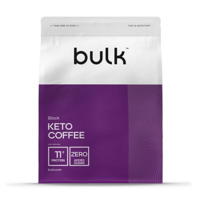 Bulk Keto Coffee, High Protein, Black, 500 g, Packaging May Vary