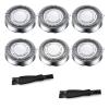 6 Pcs Shaver Replacement Heads, Shaver Head Replacement Blades, with Pointed Blade, Compatible Shaver Series,2pcs Cleaning Brushes and Storage Box view 1