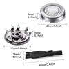 6 Pcs Shaver Replacement Heads, Shaver Head Replacement Blades, with Pointed Blade, Compatible Shaver Series,2pcs Cleaning Brushes and Storage Box view 2
