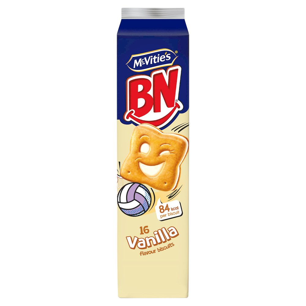 McVitie's BN Vanilla Flavoured Sandwich Biscuits, 285 g (Pack of 1)