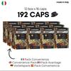 EXTRA CREAM coffee, full-bodied (192 Pods) compatible with Lavazza A Modo Mio, 12 Boxes of 16 Pods, double velvety crema, rich and intense flavor, enveloping and persistent aroma (La Capsuleria) view 3