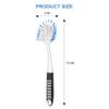SetSail Dish Brush with Handle, 2 Pack Stiff Bristles Dish Scrubber with Built-in Scraper Dish Scrub Brushes for Cleaning Dishes, Pots and Pans, Kitchen Sink view 2