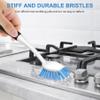SetSail Dish Brush with Handle, 2 Pack Stiff Bristles Dish Scrubber with Built-in Scraper Dish Scrub Brushes for Cleaning Dishes, Pots and Pans, Kitchen Sink view 4
