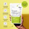 Vegan Omega 3 Supplements - High-Strength DHA EPA & DPA - Premium Plant-Based Algae Oil Omega 3 - Omega Supports Brain, Eye & Heart Health - 60 Omega 3 Vegan Capsules (1 Month Supply) view 3