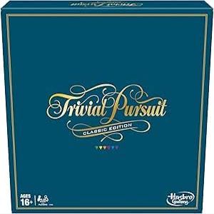 Trivial Pursuit Classic Edition Board Game, Retro Gameboard