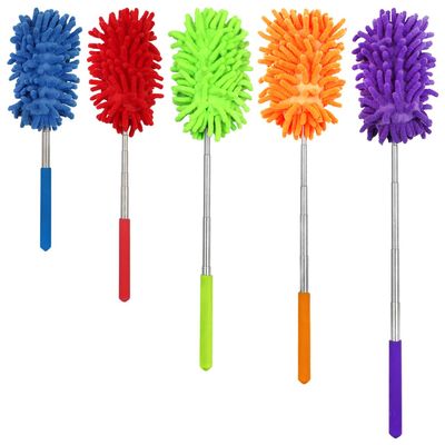 5Pcs Microfiber Extendable Dusters for Cleaning, Aifuda Removable Washable Hand-held Duster for Cleaning Offices, Furniture, Cars, Air Conditioners and Ceiling Fans