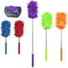 5Pcs Microfiber Extendable Dusters for Cleaning, Aifuda Removable Washable Hand-held Duster for Cleaning Offices, Furniture, Cars, Air Conditioners and Ceiling Fans view 2