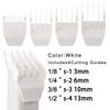 colorski Professional Peanut Clipper Guards  4 Sizes (1/8 to 1/2), Fits Wahl Peanut, White, 4PCS view 2