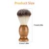 Shaving Brushes for Men, Shaving Brush Manual Real Wood Base,Nylon Hair,Perfect for Wet Shave,Shaving-Foam Razor Brush view 2