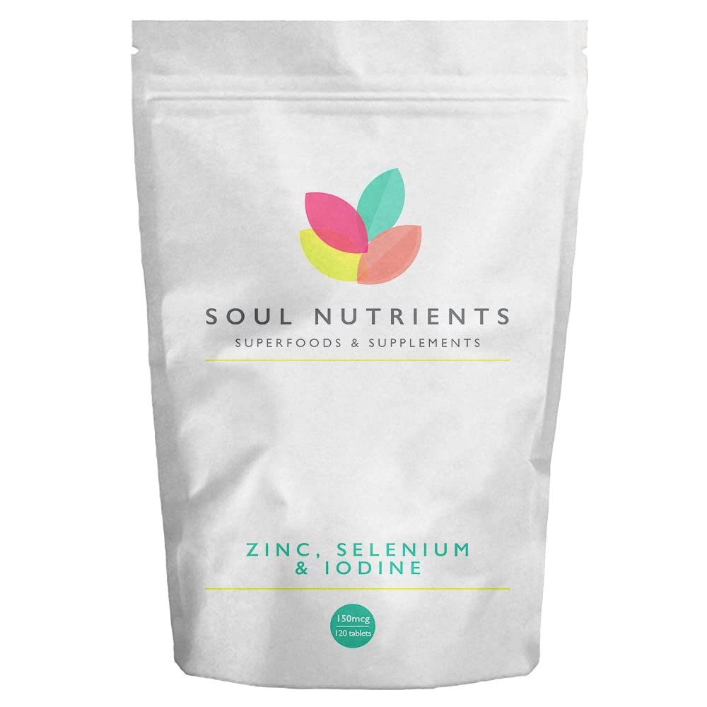 Selenium, Zinc & Iodine Tablets- One per Day- 120 Tablets- UK Made