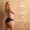 AllMatters Period Underwear. Leak-free, Long-lasting and Eco-friendly Reusable Period Underwear  Size Medium, Black view 4