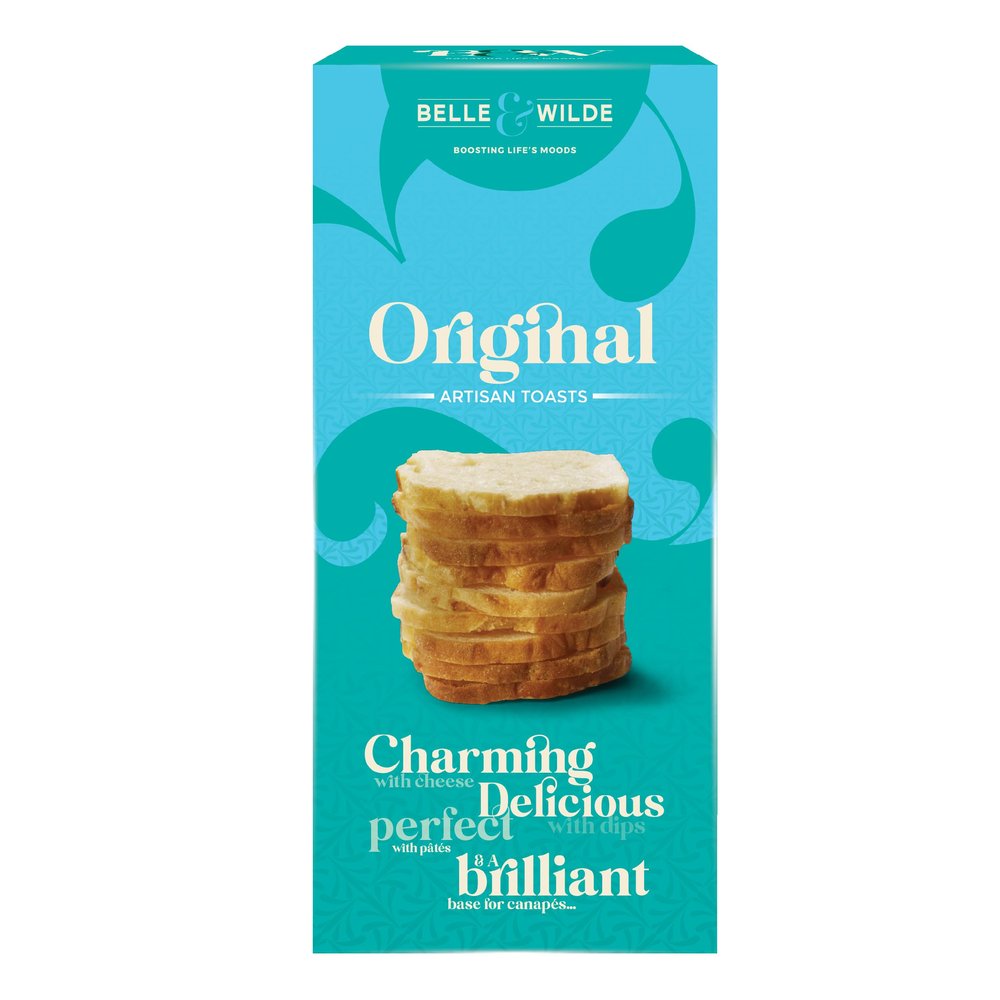 Belle & Wilde Original Artisan Toasts | Handcrafted, With No Preservatives I Suitable For Vegetarians & 100% Gluten Free | Perfect With Cheese, Dips & Pts