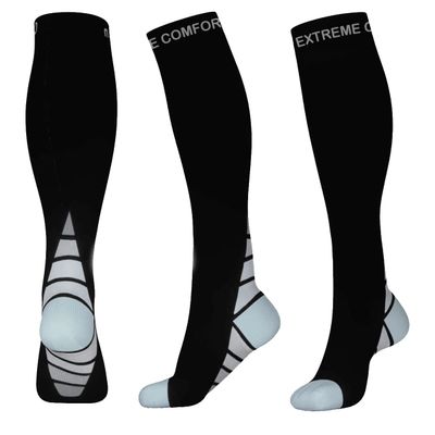 (2 Pair) Compression Socks Men, Compression Socks for Women Medical - Comfortable Flight Socks for Men &Women Athletic Fit for Travel Made of Fine-Material Nylon With Elastic Support Socks for Women