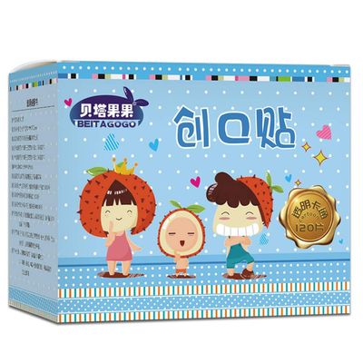 120Pcs Cartoon Bandages Childrens Plasters Bandages self-Adhesive, Waterproof Breathable Wound Plaster First Aid Hemostasis Band Aid Stickers for Children Kids