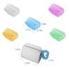 GWAWG Travel Toothbrush Cover, 15 Pcs Portable Toothbrush Heads Hygienic Protective Cap and 2 Pieces Toothpaste Squeezer view 3
