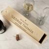 Personalised Wine Box. Engraved Wooden Bottle Box. Gift for any occasion. view 4