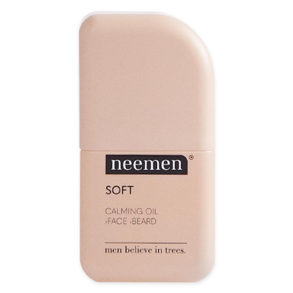 neemen Soft soothing oil developed for men - nourishes, refreshes & reduces skin irritation as well as redness after shaving - absorbs quickly & does not grease - nourishing oil for face & beard