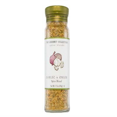 Tilz Gourmet Spice Blends - Premium Condiment, Herbs and Spices for Cooking - Seasoning Mix for Meat, Fish, Salad, Bread, Sauce, Snacks - No Fillers or MSG Spice Rack- Garlic & Onion Spice Jars