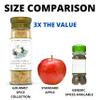 Tilz Gourmet Spice Blends - Premium Condiment, Herbs and Spices for Cooking - Seasoning Mix for Meat, Fish, Salad, Bread, Sauce, Snacks - No Fillers or MSG Spice Rack- Garlic & Onion Spice Jars view 4
