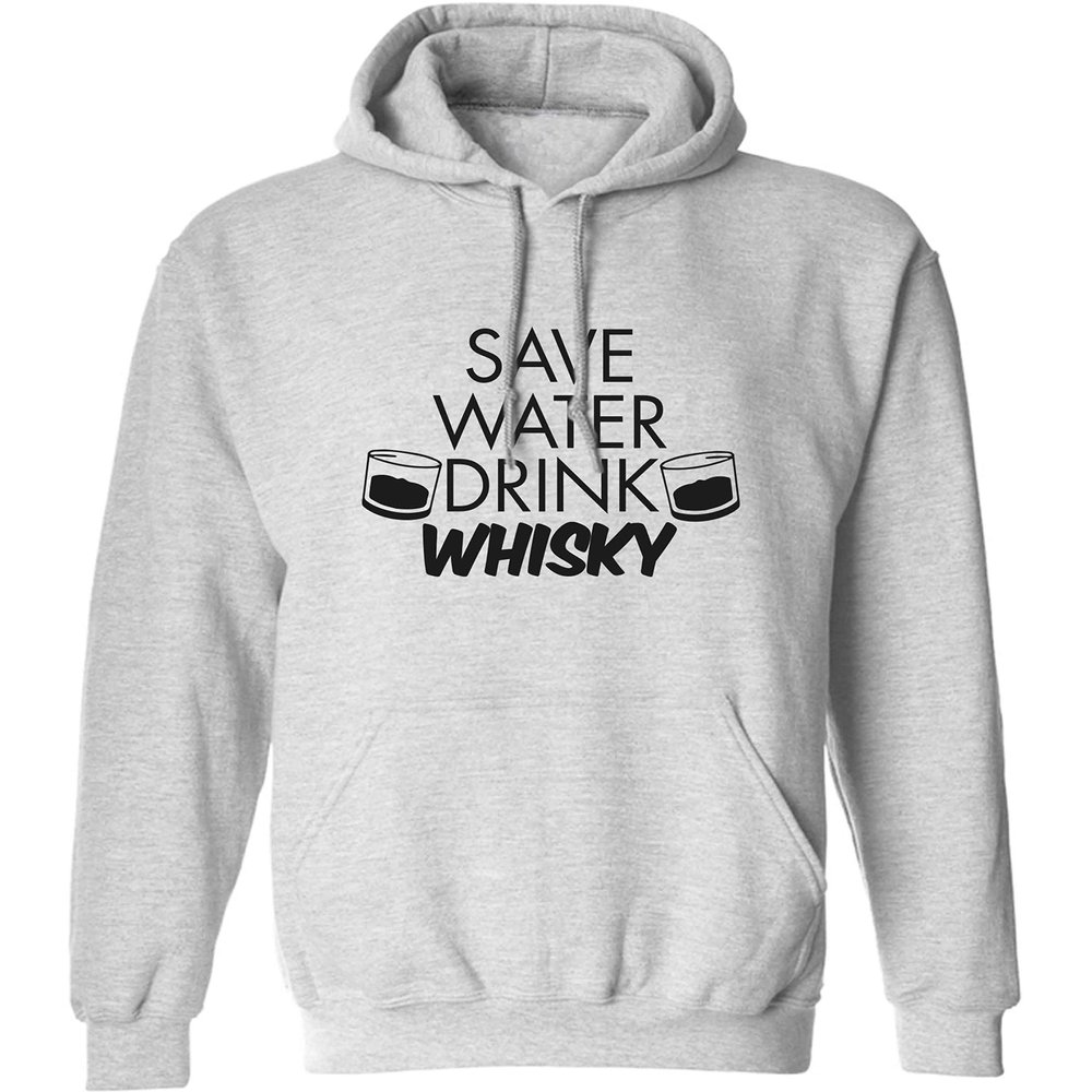 Flox Creative Adults Unisex Save Water Drink Whisky Grey Medium