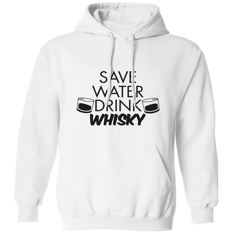 Flox Creative Adults Unisex Save Water Drink Whisky White Large