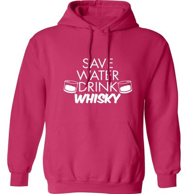 Flox Creative Adults Unisex Save Water Drink Whisky Pink XS