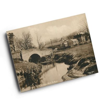 A6 PRINT - Vintage Northumberland - Broom Park Bridge, West Bolton