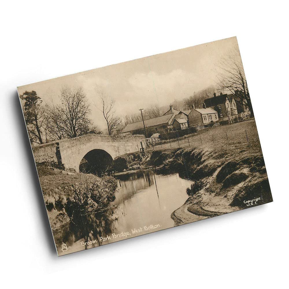 A6 PRINT - Vintage Northumberland - Broom Park Bridge, West Bolton