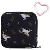Adorable Pink Peri - Reusable Sanitary Napkin Pads Storage Bag Portable for Women Girls | Made of Cotton | Reusable | Zero Waste Period (Unicorn) view 1