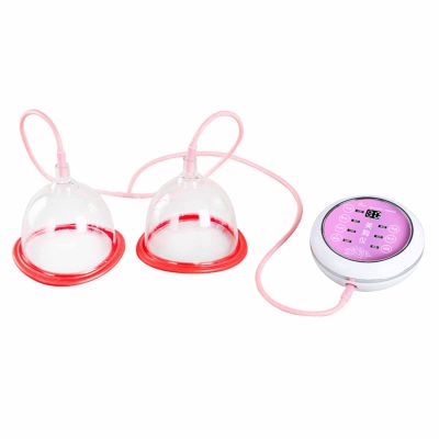 XJZHANG Breast Massager Cup, Chest Beauty Enlargement Massager Electric Micro Current Breast Massager Vacuum Cup Therapy Breast Massage Machine