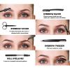 Eyebrow Razor Kit, 4 in 1 Professional Eyebrow Grooming Set for Women and Men, Including Eyebrow Razor Trimmer, Tweezer, Scissor, Eyelashes Roller, Storage Bag view 3