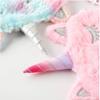 Unicorn Sleeping Mask, 2 Pack Girls Soft Plush Blindfold Mask, Cute Unicorn Kids Sleep view 2