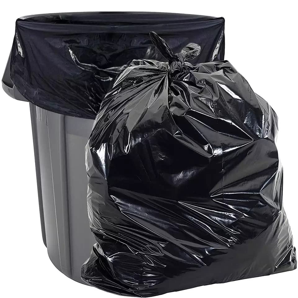 100 x Heavy Duty Refuse Sacks Super Strong Bulk Large Recycled Refuse Bags Kitchen Bin Liners All-Purpose Bin Bags 100L