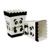 BIIDY 12pcs Cute Panda Paper Popcorn Boxes, Treat Snacks Candy Chocolate Gift Bags, for Theme Parties Movie Nights Carnival Theater view 1